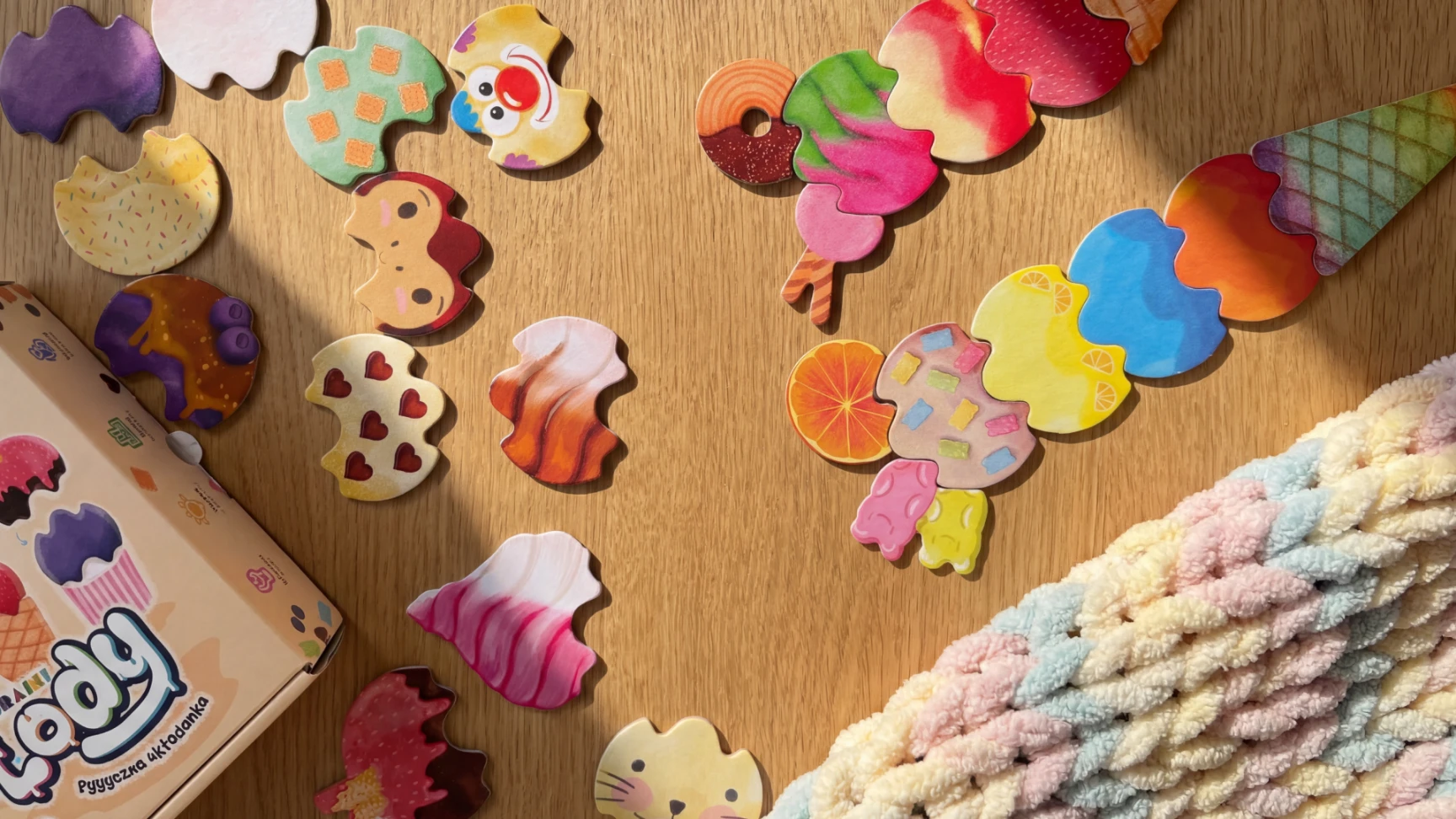 Kraina Relacji Zgrajki Lody Drewniana Układanka 3+