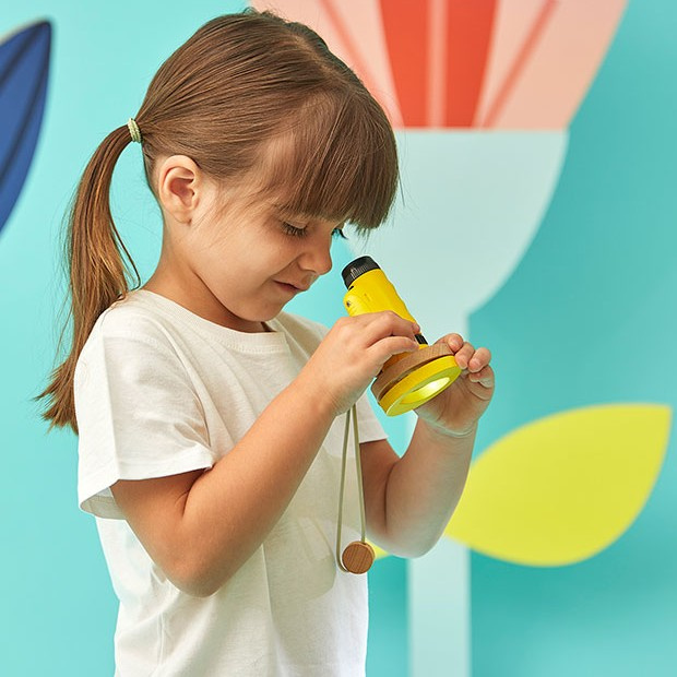 Janod Mikroskop Kieszonkowy dla Dzieci 50x–250x Przenośny 3+