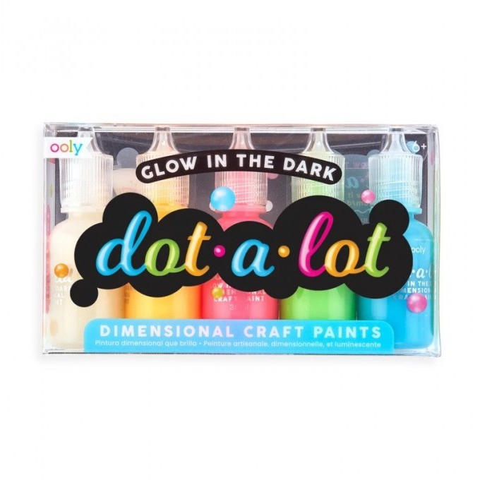 Ooly, Farby Kropkowe, Świecące w Ciemności, Dot-A-Lot