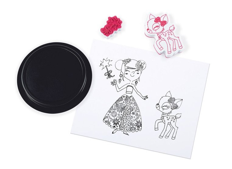 Janod Zestaw Stempelki Pokaz Mody 4+ Kreatywny