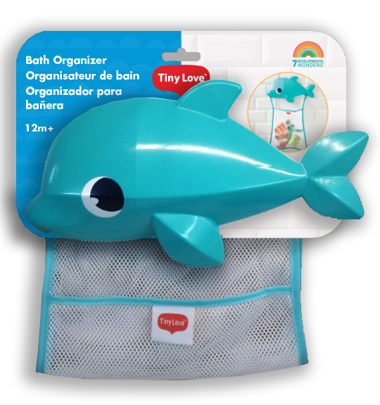 Tiny Love Organizer na zabawki kąpielowe - Delfin 12m+