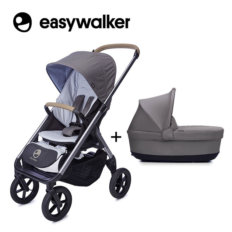 Easywalker Mosey+ Wózek Głęboko-Spacerowy Pebble Grey