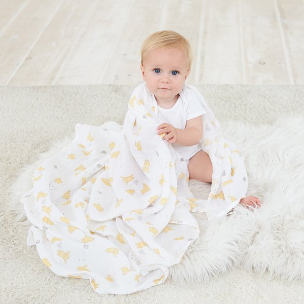 Aden & Anais Otulacz Muślinowy Winnie + Friends 112x112cm 0+