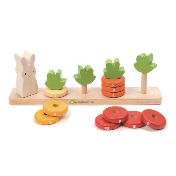 Tender Leaf Toys Królik i liczenie marchewek 2+