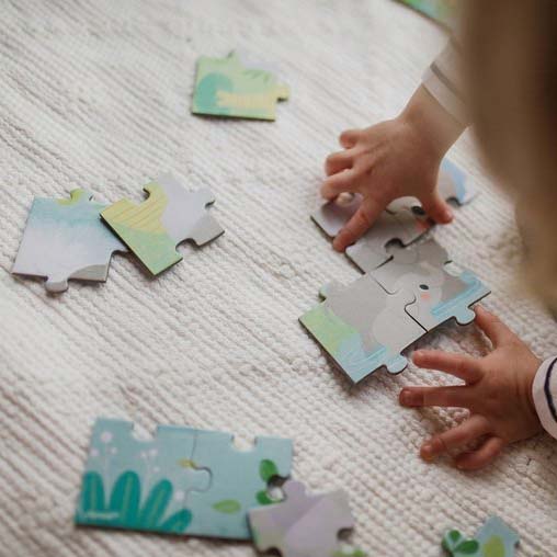 Janod Mini Puzzle Zwierzątka 12 el. 2+