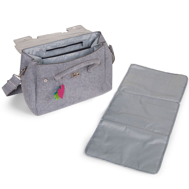 Torba do wózka filcowa z przewijakiem 45x18x35 cm