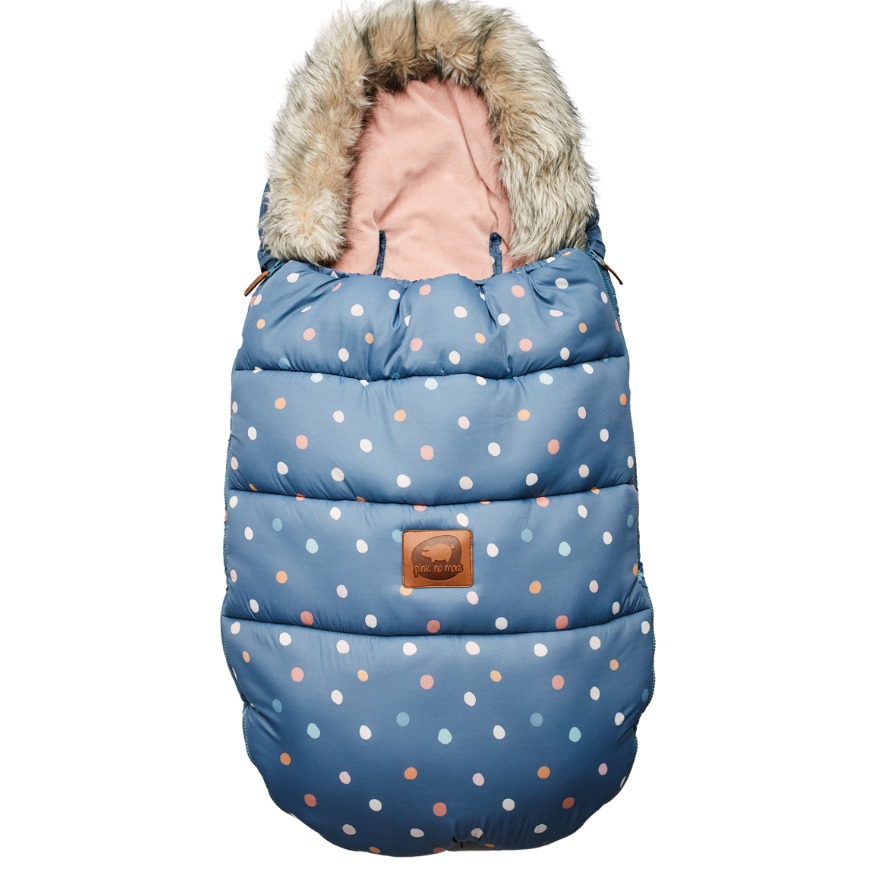 Śpiwór zimowy do wózka Dots 6-24m - Wodoodporny