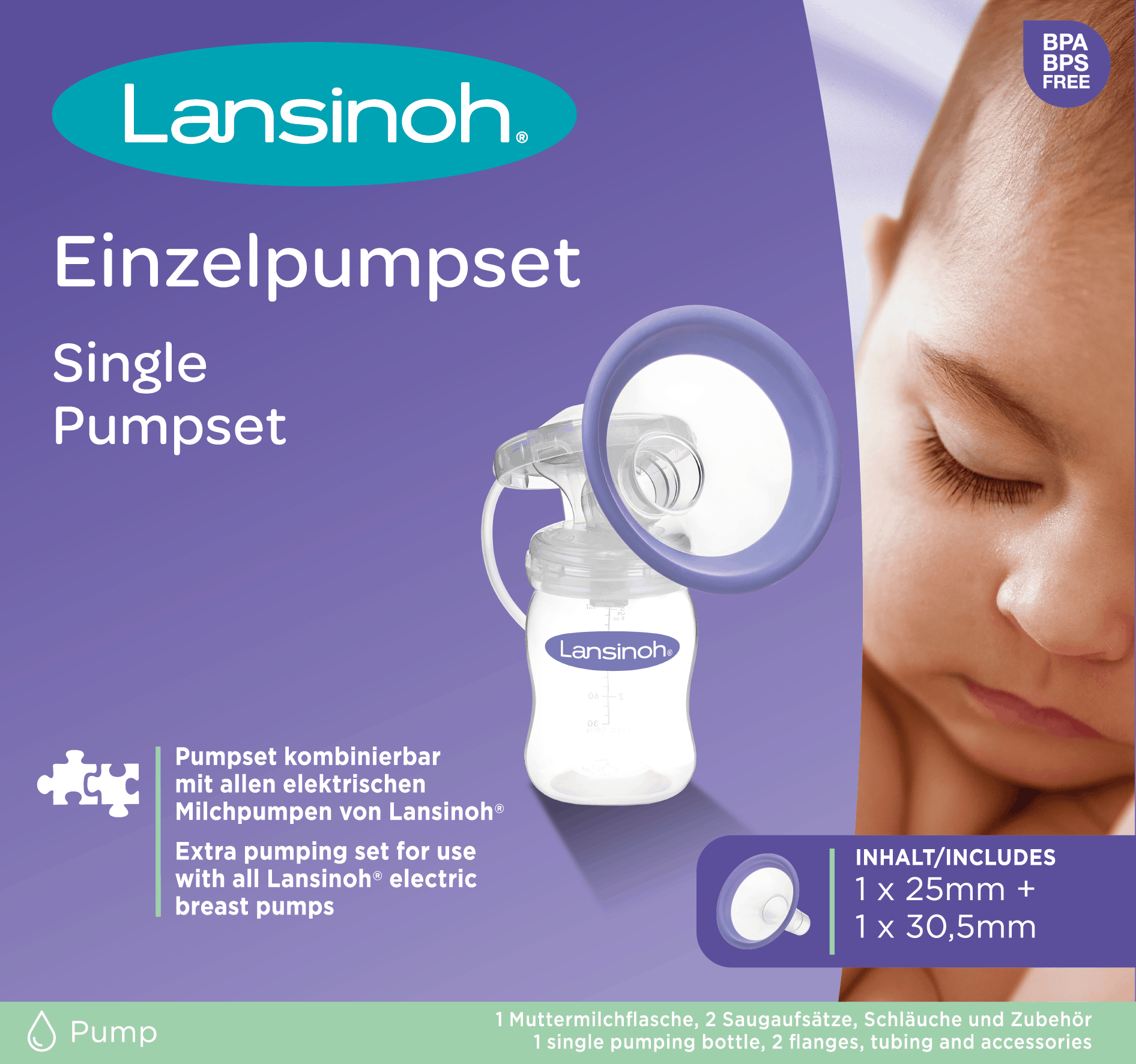 Lansinoh Zestaw Osobisty do Laktatora Elektrycznego