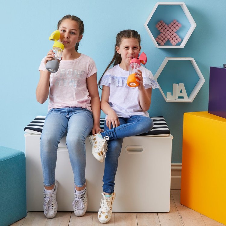 B.Box Butelka Tritanowa ze Słomką 450ml Lilac Pop 18m+