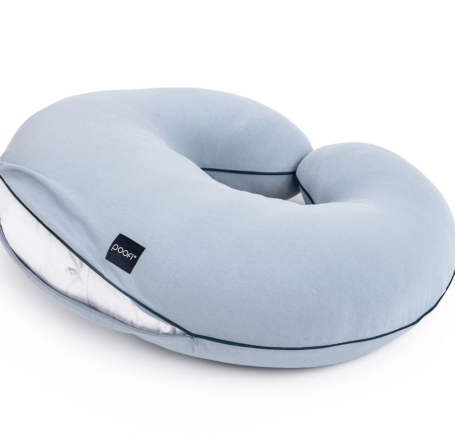 Poofi Poduszka do karmienia Organic dusty blue
