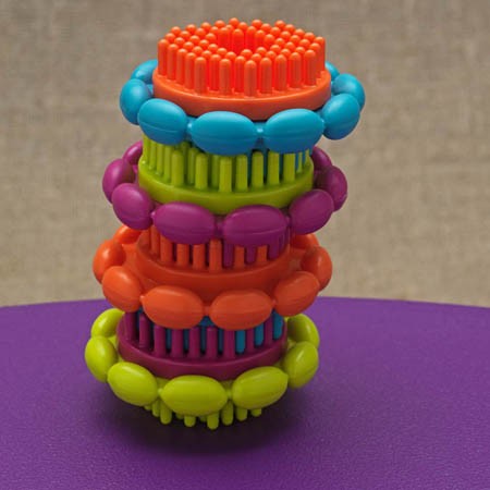 Btoys Klocki Jeżyki Stackadoos 68el 2+