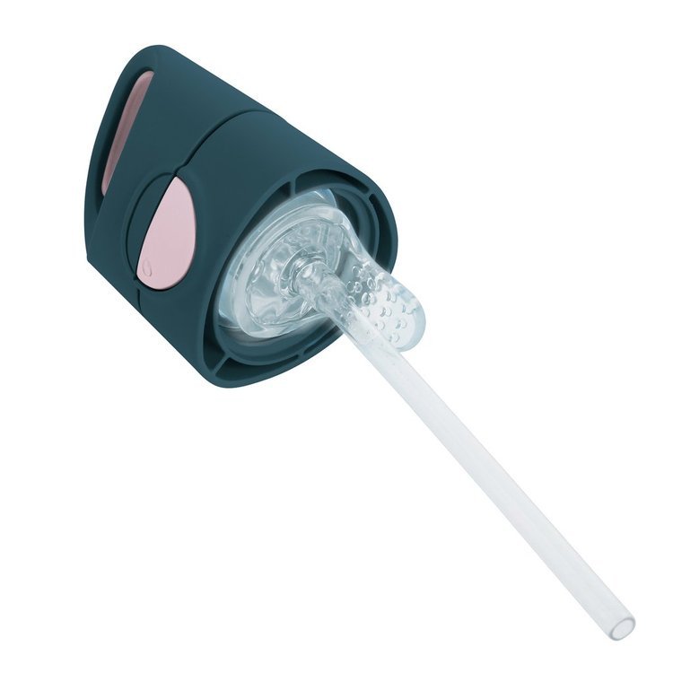 B.box, Butelka tritanowa ze słomką 450 ml, Indigo Rose