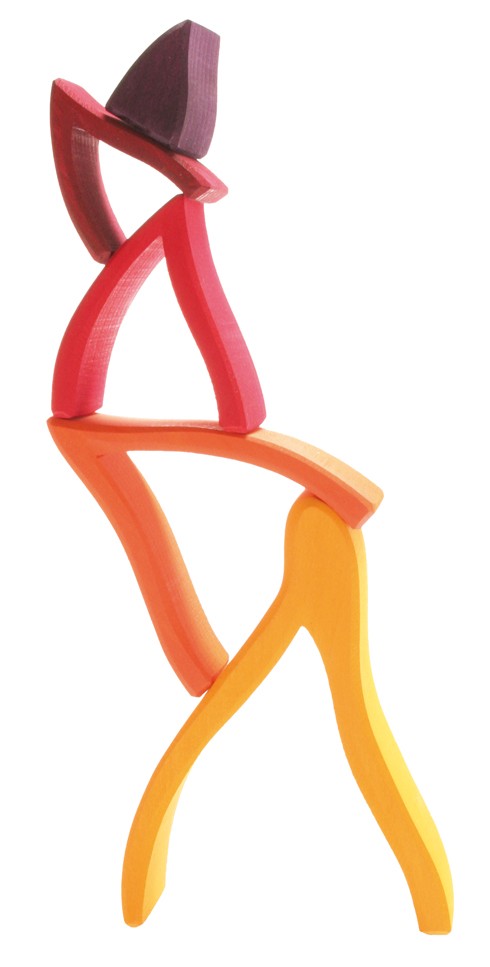 Grimm's Ogień 5-elementowy - Klocki Drewniane 1+