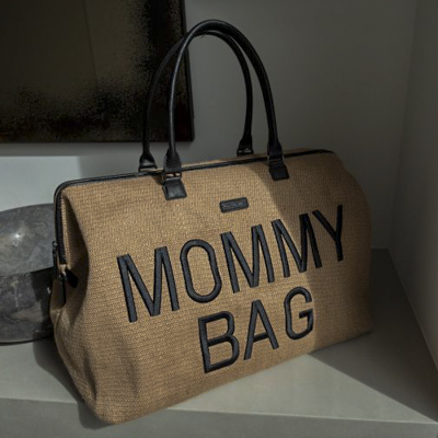 Childhome Torba Mommy Bag Raffia Look - Elegancka Torba dla Mamy