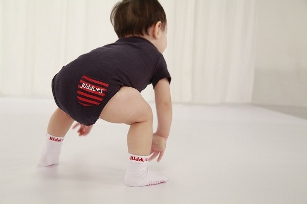 Juddlies Body Grey Fleck Melange 12-18m