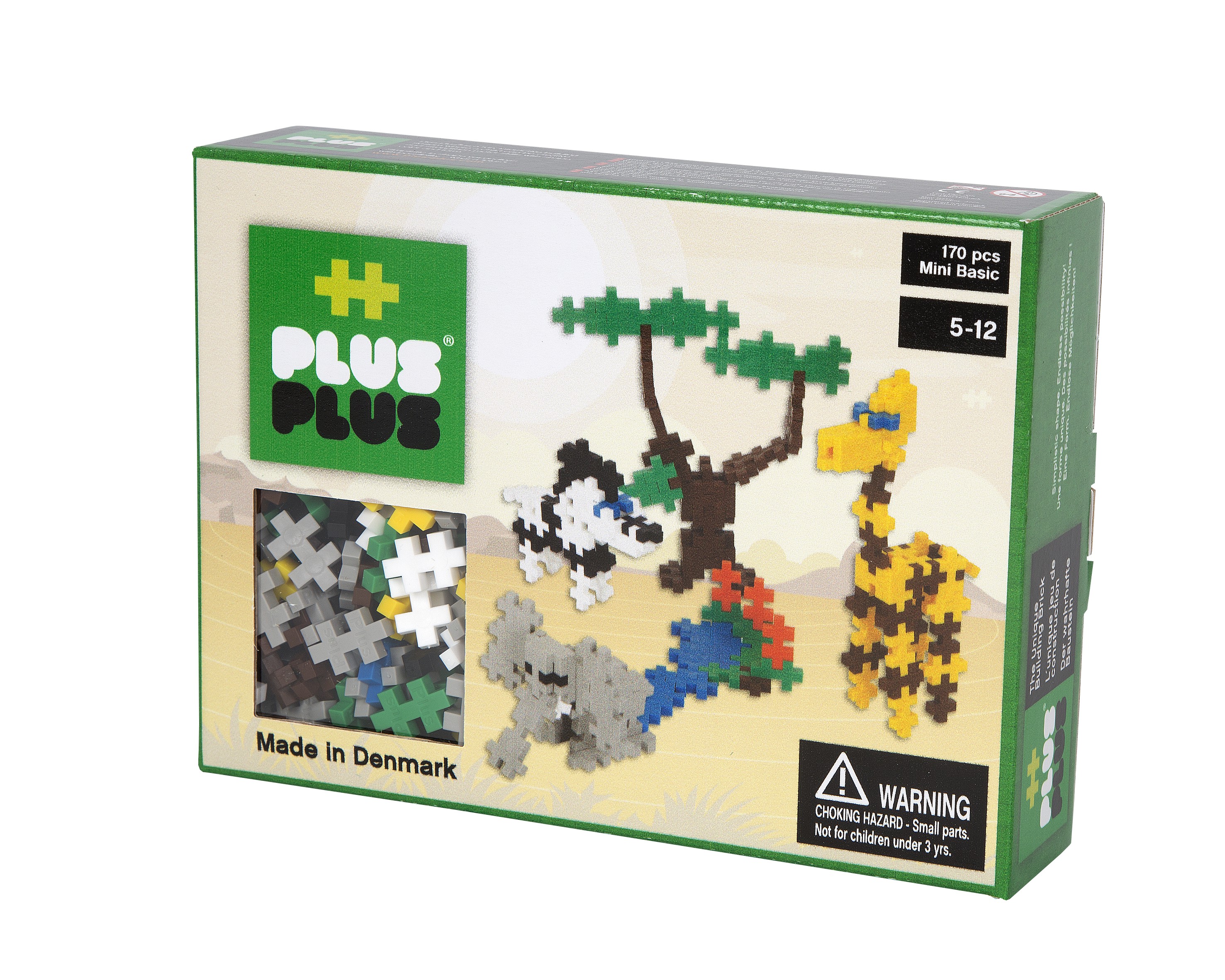 Plus-Plus Mini 170 BASIC Safari - Klocki Konstrukcyjne 3+