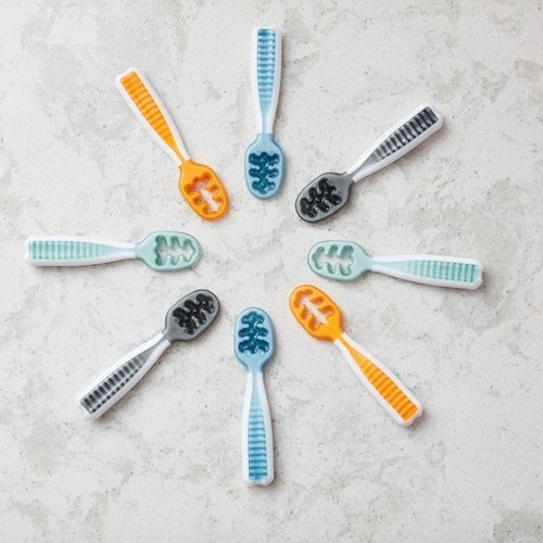 NumNum Łyżeczki Wstępne GOOtensils™ Rosebud + Frosty Lilac 6m+