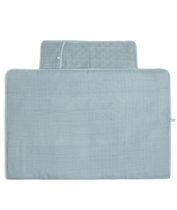 Bamboom Pościel Bambusowa Niebiesko-Antracytowe Paski 100x135 0+