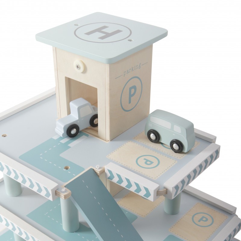 Little Dutch Drewniany Garaż Pastelowy 3+