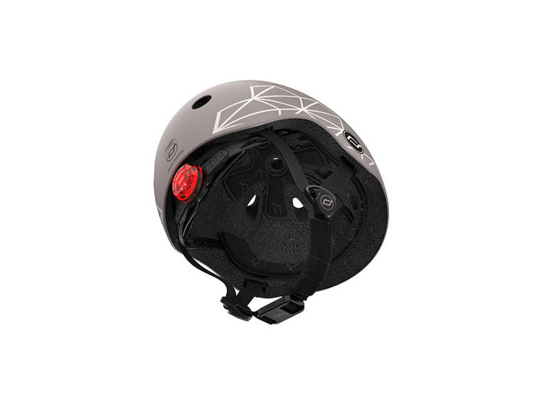 Scootandride Kask XXS-S Brown Lines 1-5 lat