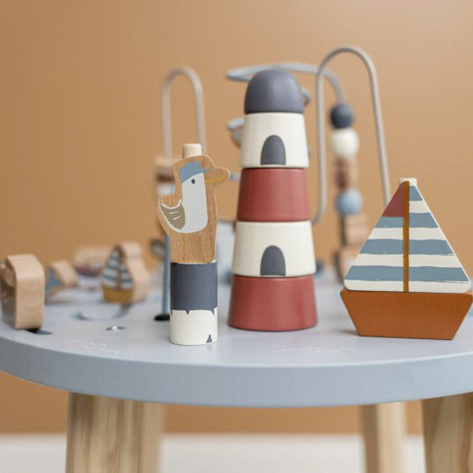 Little Dutch Stolik Edukacyjny Sailors Bay Drewniany 12m+
