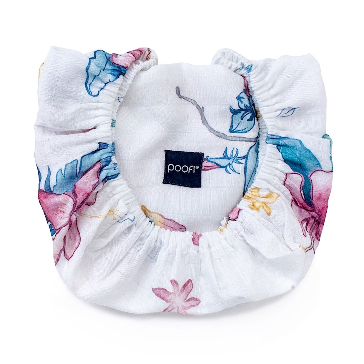 Poofi Prześcieradło Muślinowe do Gondoli Hibiskusy 35x75cm