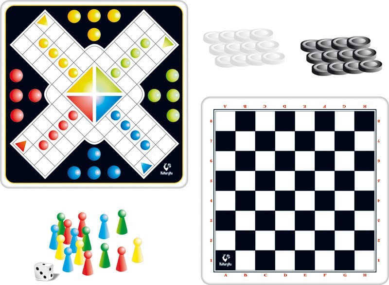 Gra Chińczyk i Warcaby 2w1 dla Dzieci od 3 lat