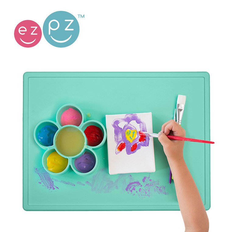 EZPZ Mata do zabawy z pojemniczkami Flower Play Mat 9m+