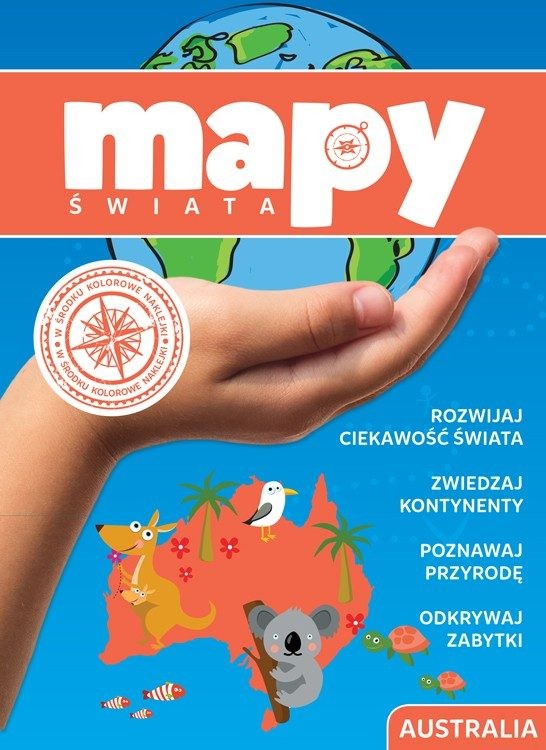 Australia Mapy Świata Puzzle Edukacyjne 3+