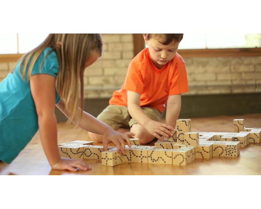 Szlakiem Mrówek Drewniane Klocki Edukacyjne 1+