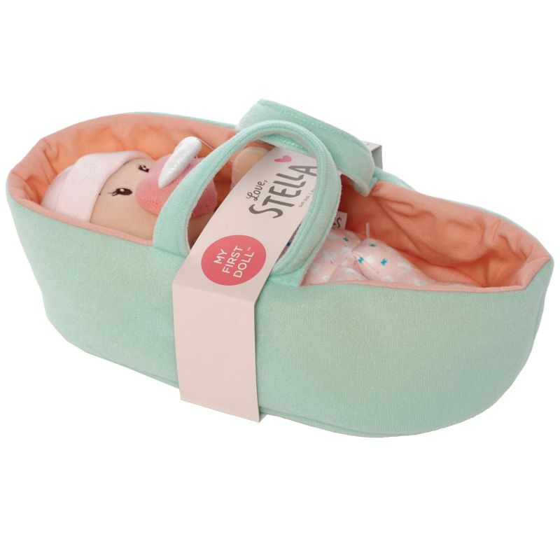 Manhattan Toy Lalka Love Stella Peach z miękką kołyską 