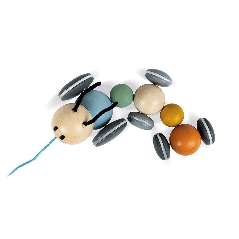 Janod, Drewniana dżdżownica do ciągnięcia Sweet Cocoon