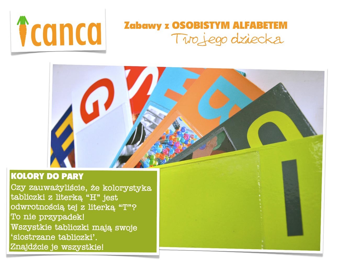 Osobisty Alfabet CANCA Drewniany od 3 lat