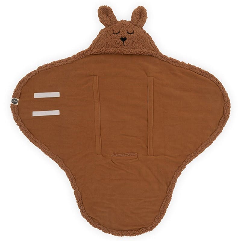 Jollein, Śpiworek otulacz do fotelika i wózka Bunny CARAMEL
