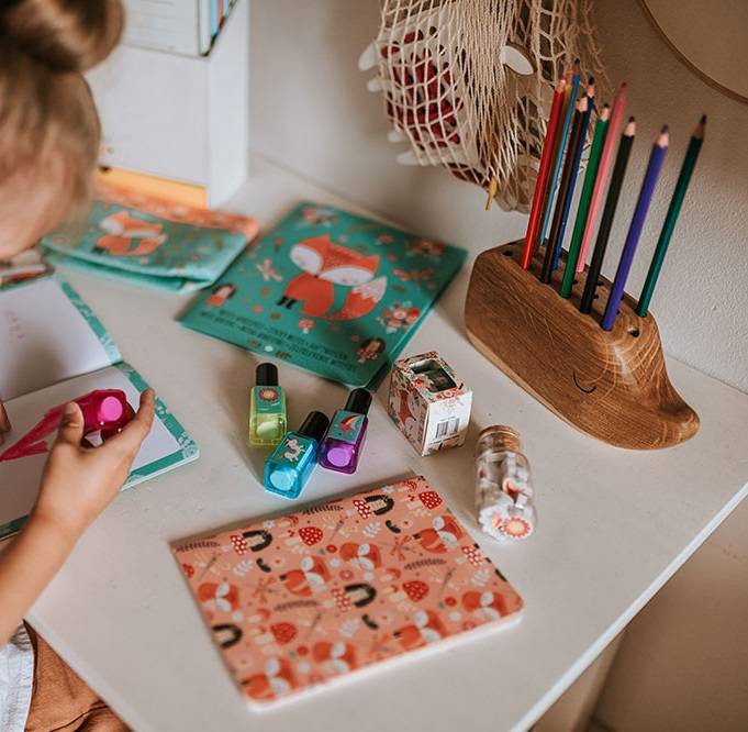 Janod Miękki notesik lisek/jednorożec 7+ lat