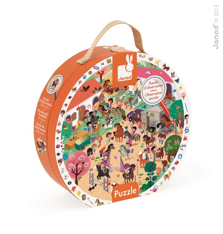 Janod Puzzle Obserwacyjne Stadnina 48el 3+