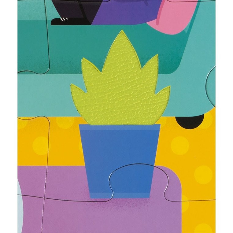 Janod Puzzle Sensoryczne Zwierzęta Domowe 20el 2+