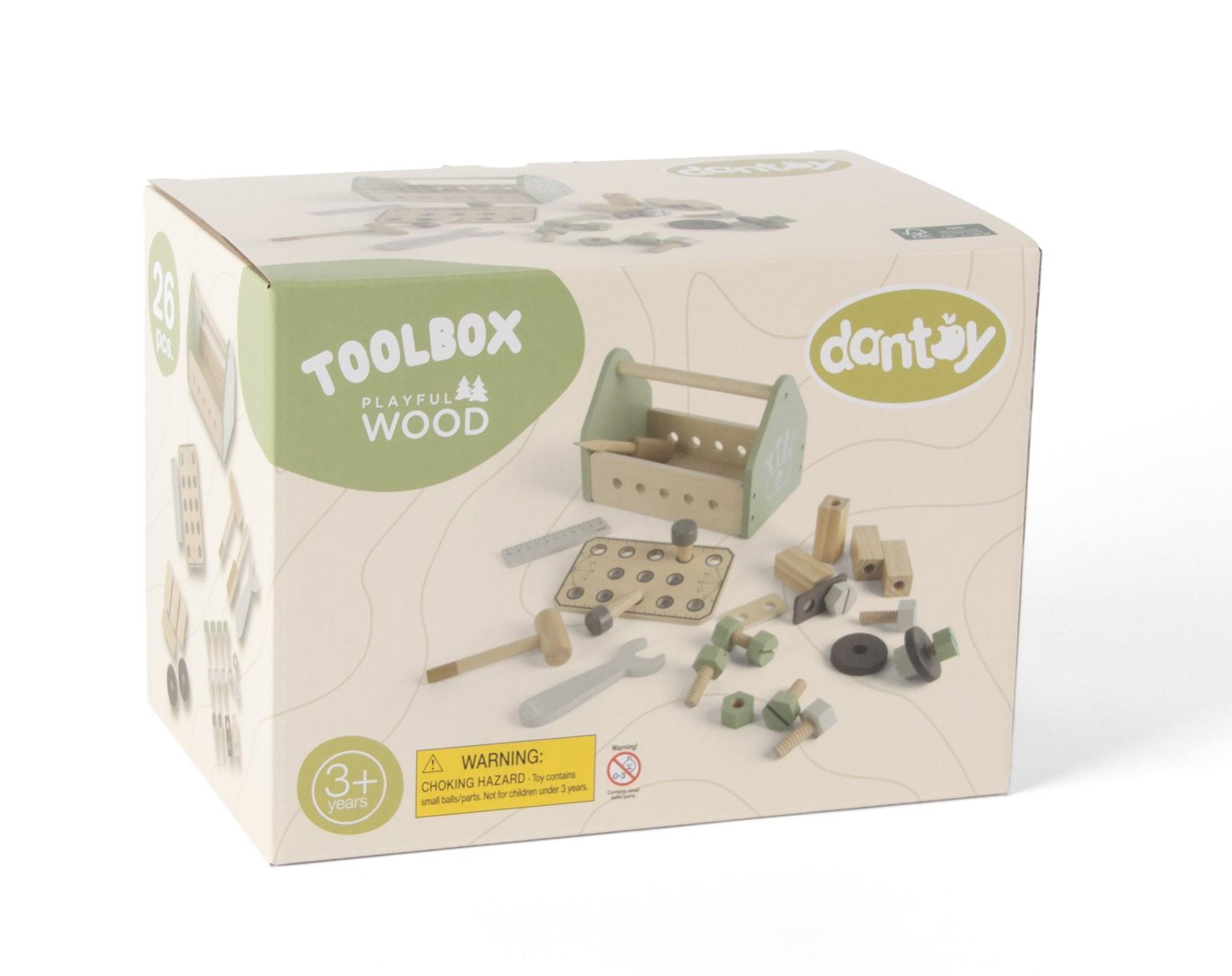 Dantoy Drewniana Skrzynka Narzędziowa Playful Wood 3+
