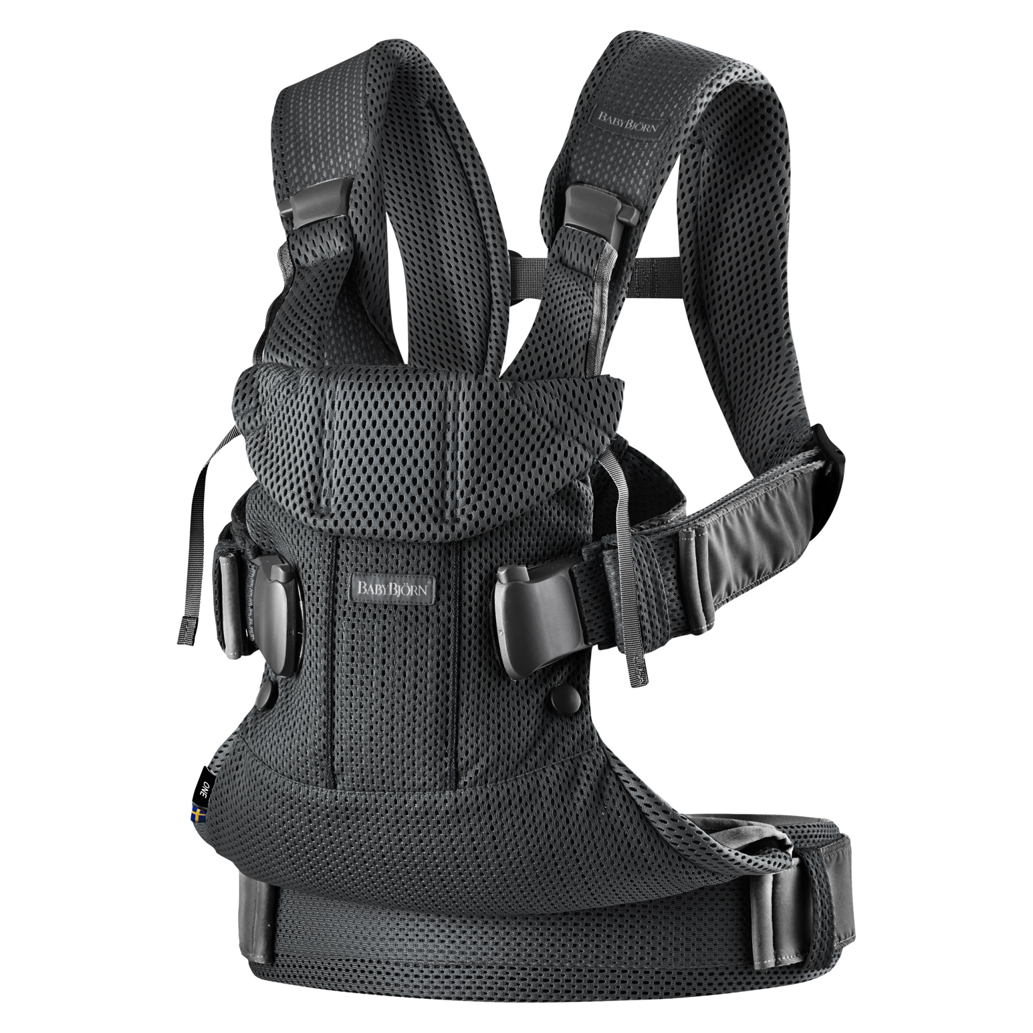 BabyBjorn Nosidełko One Air 3D Mesh Czarne 0–3