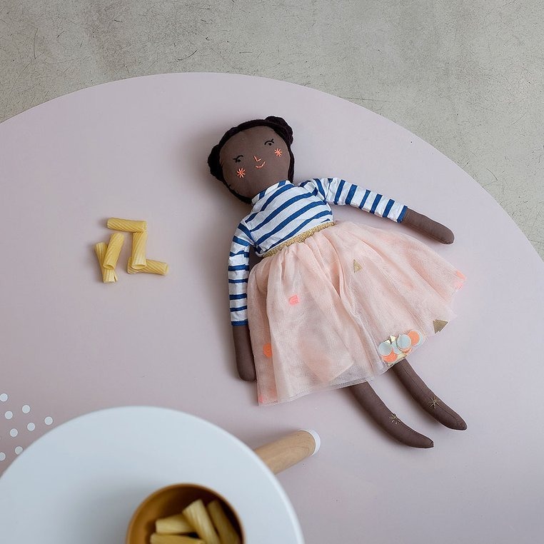 Toddlekind Mata Ochronna Okrągła Spotted Clay Beige 105cm 0+