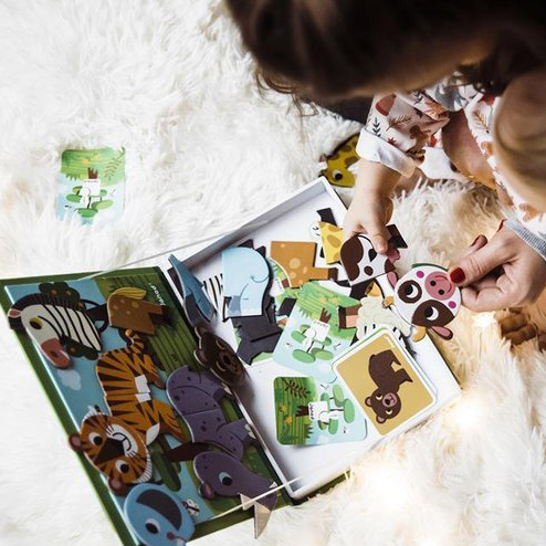 Janod, Układanka magnetyczna Zwierzęta Magnetibook