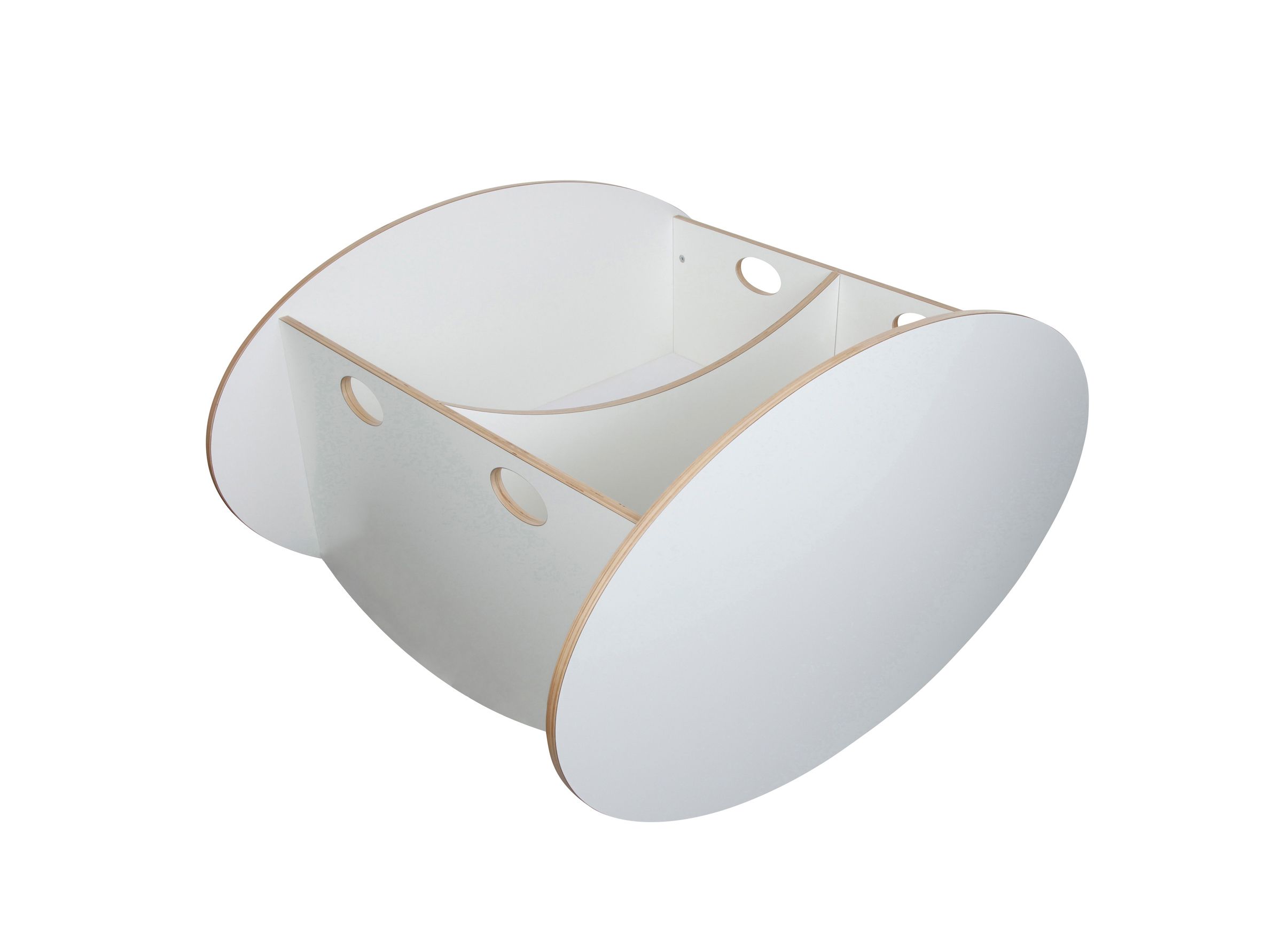 Kołyska Drewniana So-ro Twin White 0-6m dla bliźniąt