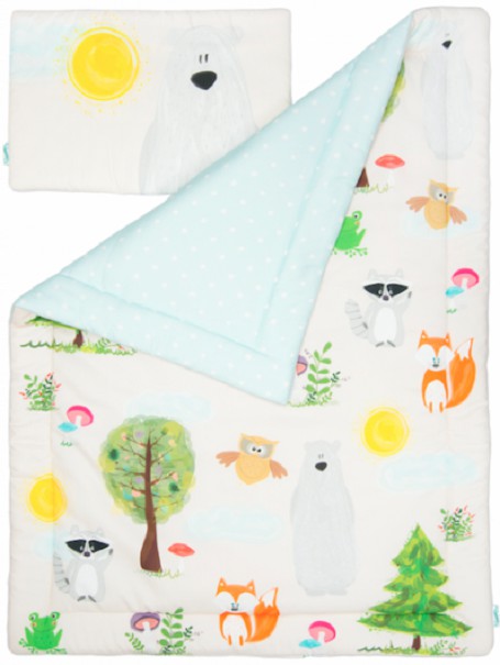 POŚCIEL DZIECIĘCA 100 x 135 PRZYJACIELE Z LASU