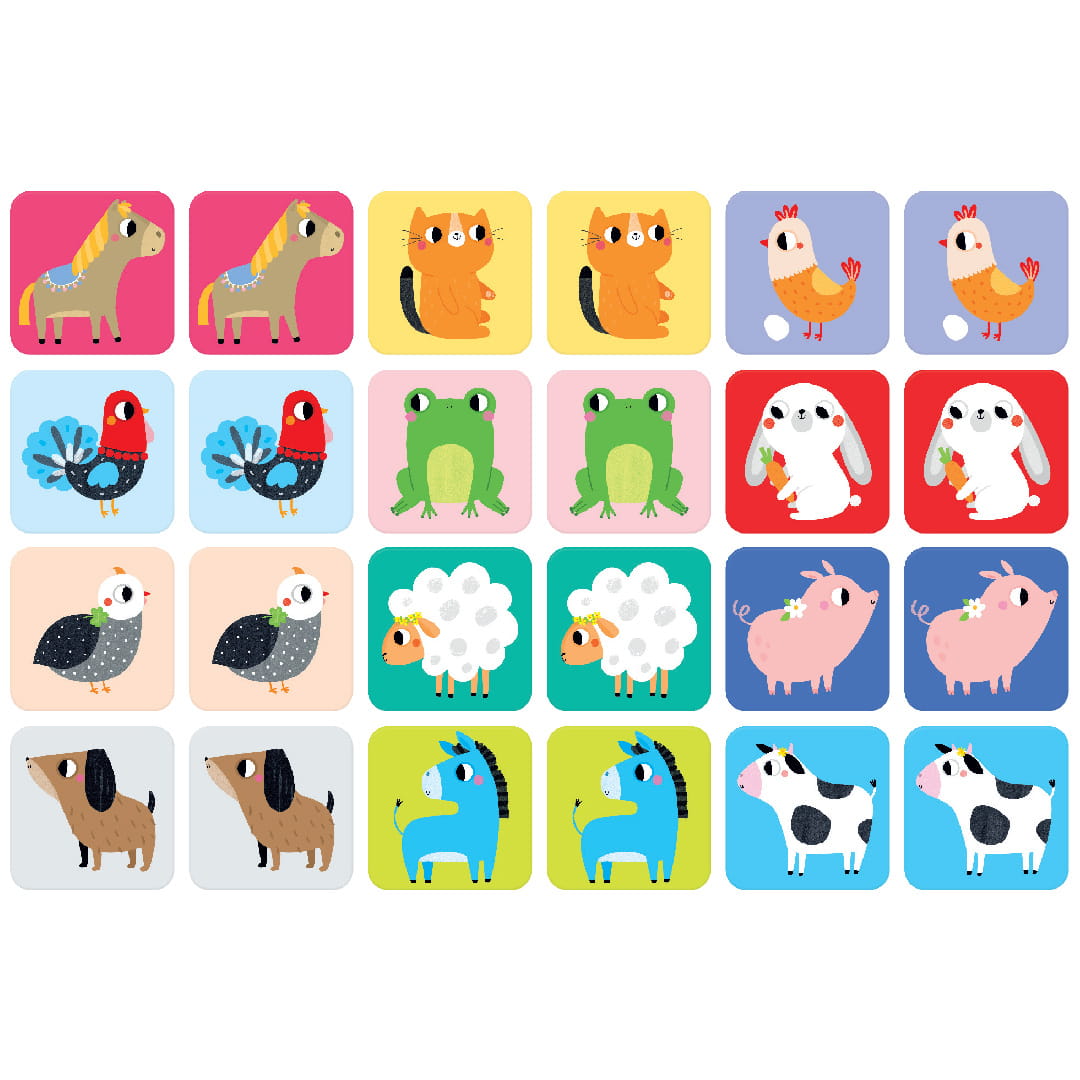 Czuczu Duże Memory Zwierzątka 24el 2+