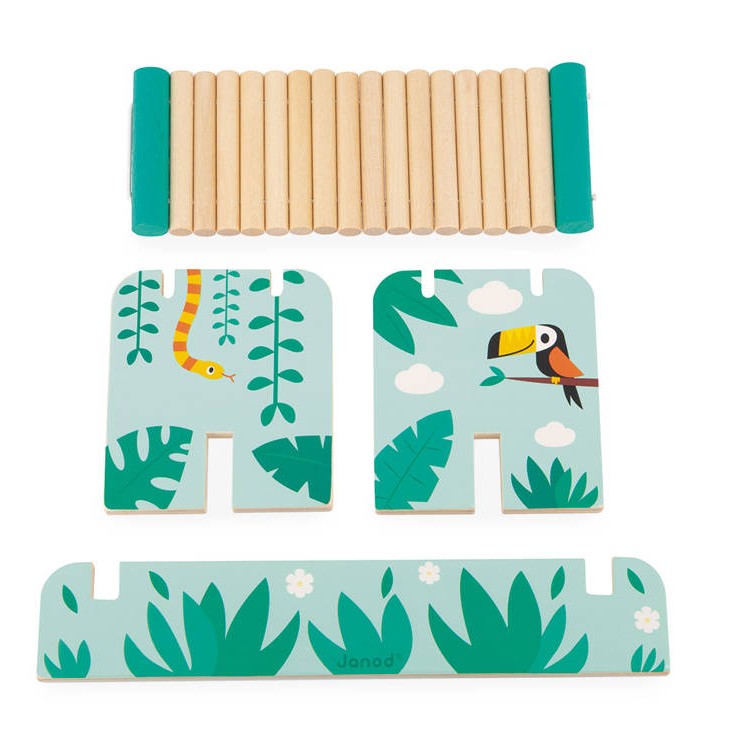 Janod Gra Balansowa Tropik Drewniana 2+