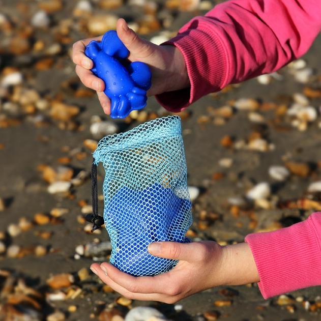 Scrunch Silikonowe Foremki do piasku 4 szt. Miętowy 12m+