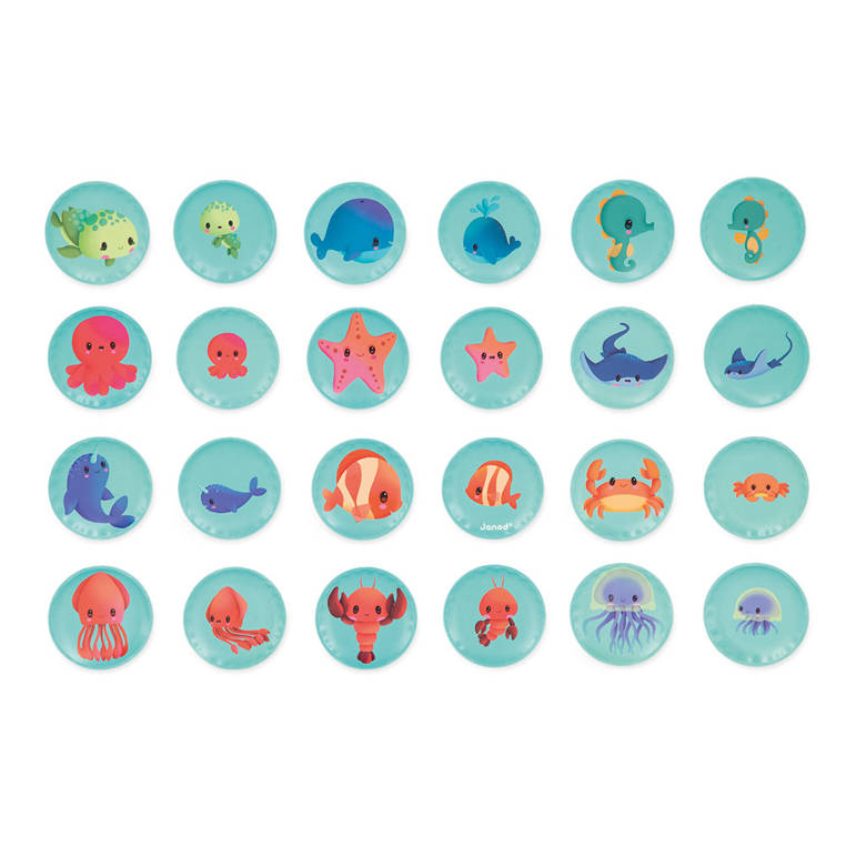 Janod Gra Memory Morskie Dzieci do Kąpieli 2+ 24el