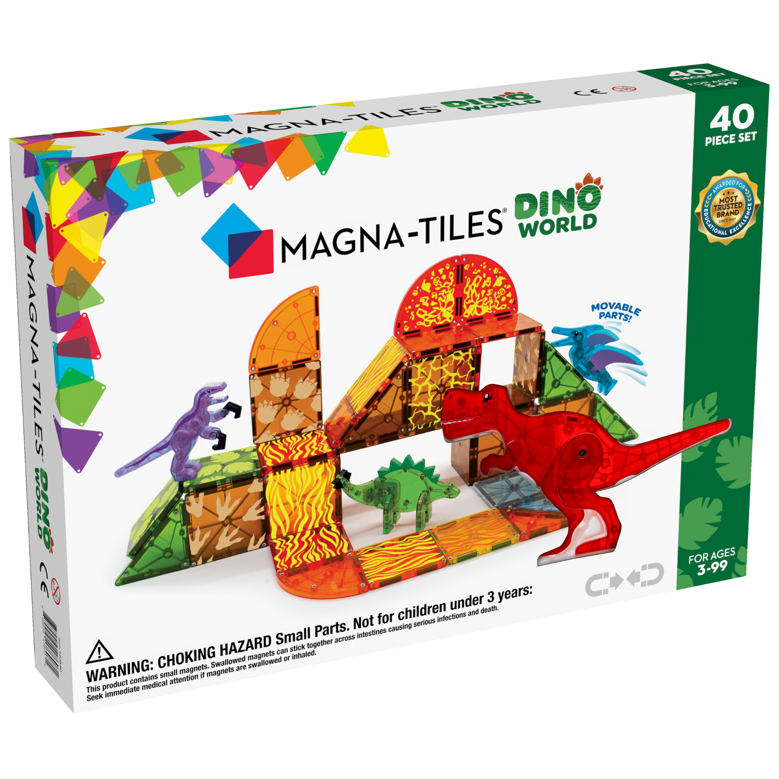 Magna-Tiles Klocki Dino World 40 el. 3+