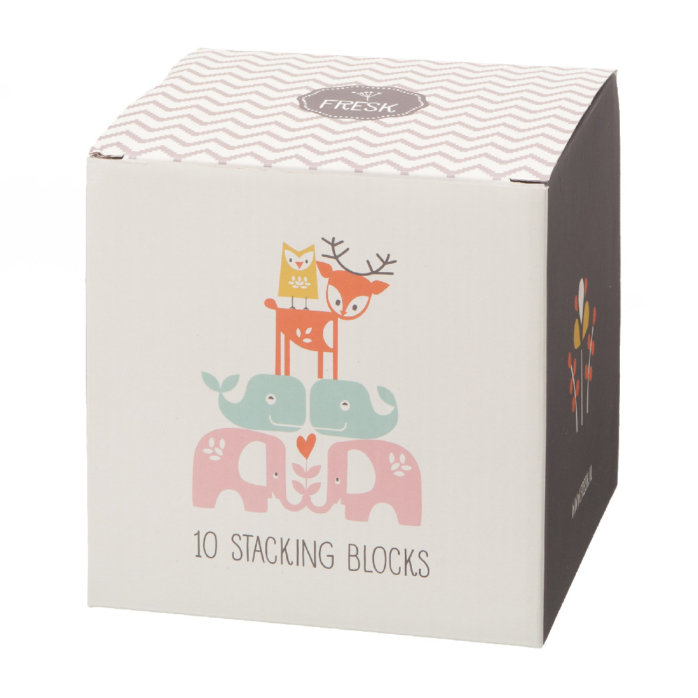 Fresk Klocki Alfabet i Cyfry Girl 10 el. 1+