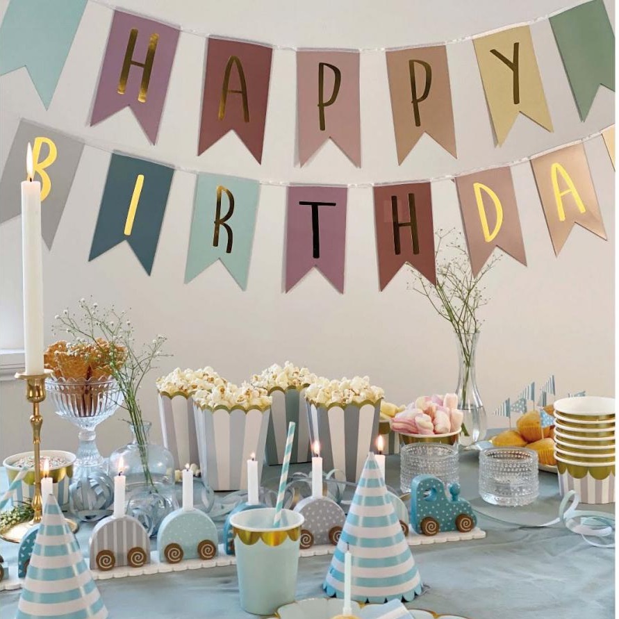 JaBaDaBaDo Girlanda Happy Birthday - Dekoracja 0+